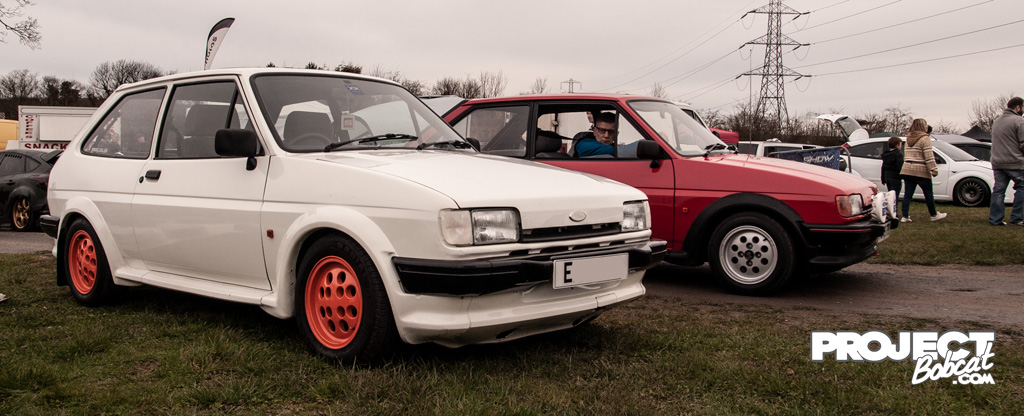 A pair of Ford Fiesta Mark 2s