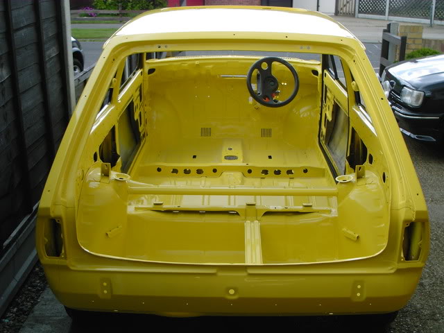 Yellow Mk2 Fiesta shell
