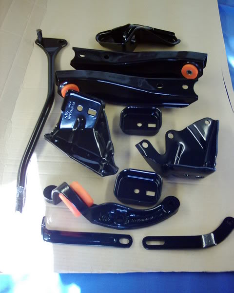 powder coated Ford Fiesta suspension components