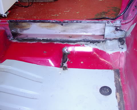 interior rear sill welded plate