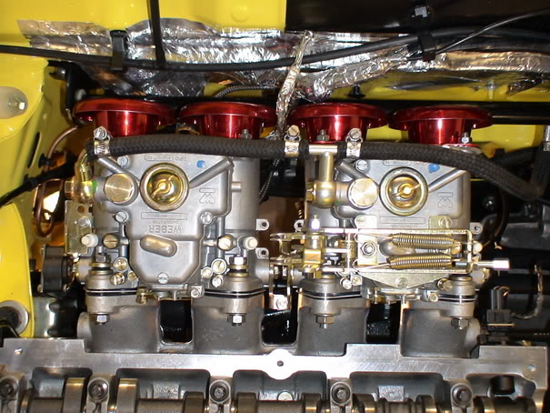 Zetec engine with twin carbs
