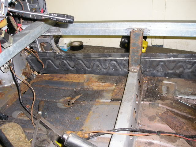 Welding in the new Fiesta inner sill repair panel
