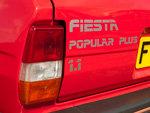 A close up of the Popular Plus decal