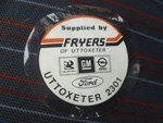 Fryers of Uttoxeter Dealer Sticker