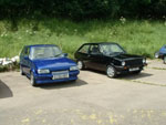 Mk1 & Mk2 Fiesta side by side
