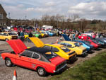 Classic Ford meet at Tennants auctioneers in Leyburn