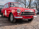 Motorsport Ford Cortina in red AFK673A