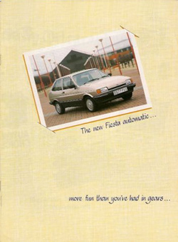Ford Fiesta Mk2 CTX Gearbox UK brochure