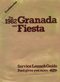 1982 Granada and Fiesta Service Launch Guide