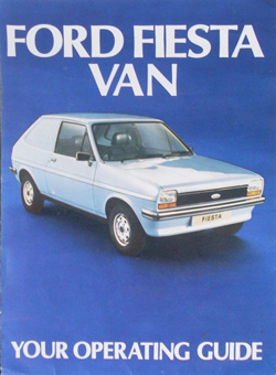 FORD FIESTA OWNERS INSTRUCTION MANUAL DRIVERS HANDBOOK GUIDE XR2 Mk2 1983-1989 