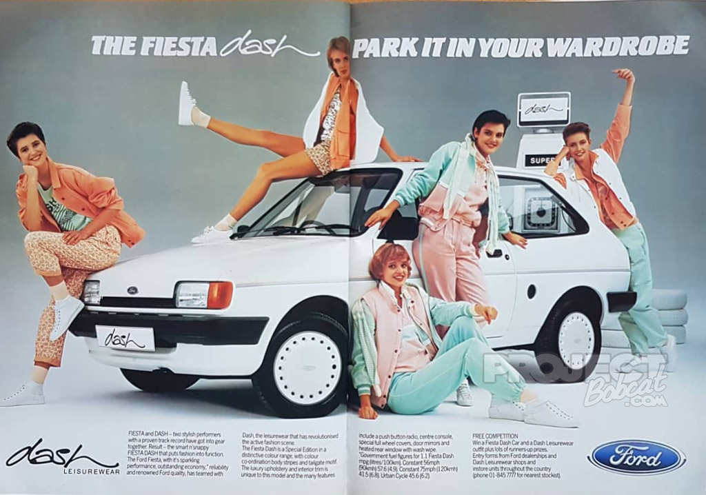 Ford Fiesta Dash print advert from 1985