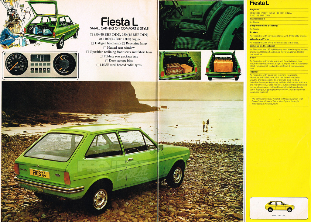 Mk1 Ford Fiesta L brochure