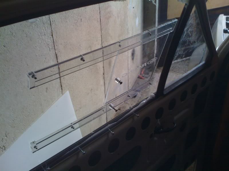perspex window slider in ford fiesta mk1