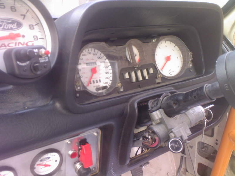 autometer gauges with red needles
