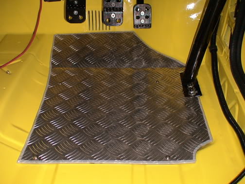 alloy chequer plate floor mats for Ford Fiesta XR2