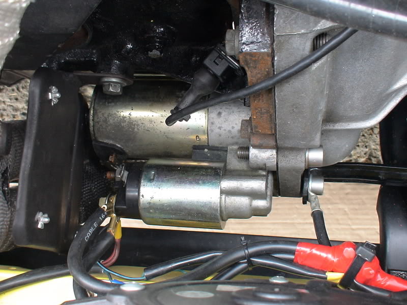 Edge reduction starter motor coupled to BC gearbox