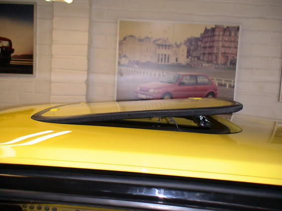 Body coloured Ford Fiesta XR2 sunroof